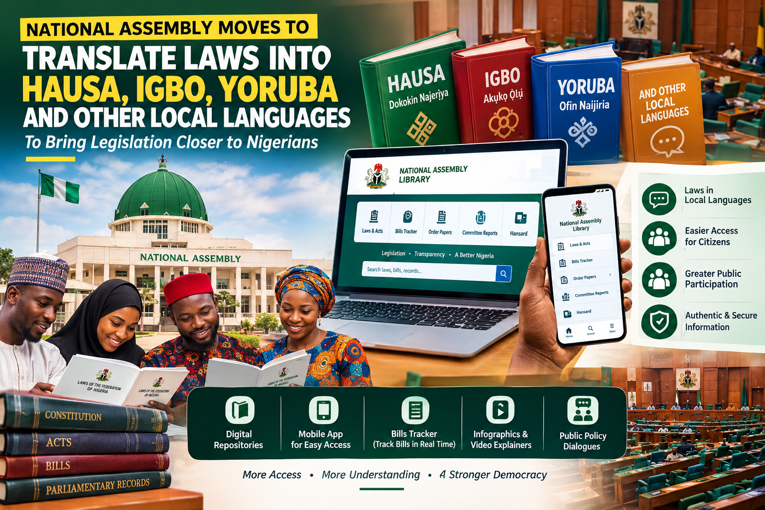 National Assembly Moves to Translate Laws into indigenous Languages to Bring Legislation Closer to Nigerians
